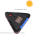 Solar Charging Triangle Traffic Warning Light Multifunctional Rechargeable Outdoor Emergency Camping Light for Mobile Phone