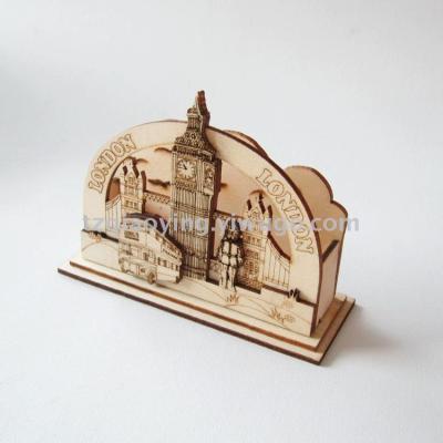 London tourist souvenir business card table table business card case British wood