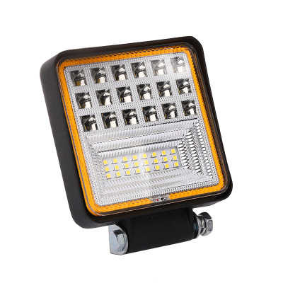 Truck engineering truck forklift energy-saving lights 42 LED truck work lights modified 126 W colored aperture square