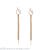 Temperamental long tassel earring Korea is contracted show face thin eardrop individual character 100 take web celebrity eardrop pendant pendant ear is acted the role of female