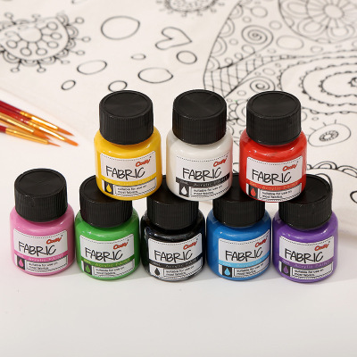 Spot wholesale 8 color watercolor box acrylic paint plastic bottle packaging non-toxic and safe DIY paint