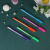 Manufacturer direct selling plastic insert triangle pen catering LOGE advertising simple transparent 1.0mm ballpoint pen