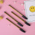 Manufacturer direct selling simple personality plug type simple ballpoint pen plastic yellow rod 1.0mm ballpoint pen wholesale
