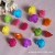 Manufacturers direct three acrylic beads solid color the back hole, flowers, children checking beaded materials jewelry