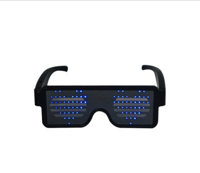 LED light-function display glasses Shutter Flash dynamic picture Atmosphere props glasses