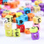 New DIY beads wholesale acrylic beads flat square English letter beads accessories wholesale