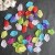 Matte enrolled petals acrylic 17 * 24 mm leaf translucent color hanging petals accessories wholesale