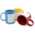 Ceramic mug creative gift color-changing coated mug DIY heat transfer printing candy color full color luminous cup wholesale
