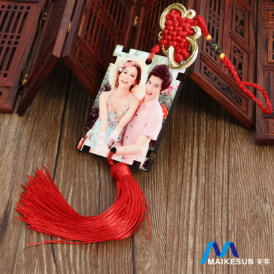 Can be woven high quality MDF heat transfer wedding supplies pure hand-woven Chinese tassel accessories source of origin