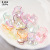 Hot Sale Acrylic Petals Translucent Plating Color Small Lotus Leaf Flower Piece Headdress Flower Accessories DIY Beaded Loose Beads Wholesale