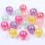 Cross-Border Supply Hot Sale Acrylic Plating Color Translucent Jelly Bead Headdress Accessories DIY Bracelet String Beads Material