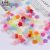 Diy jewelry accessories, Hand - beaded material 7 * 12 mm acrylic matte enrolled flower five middle hole, flower support beads