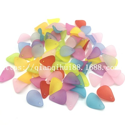 Manufacturers Direct 16mm Hanging Hole Leaf Color Acrylic Petals Beads Palace Flower Hairpin Leaves