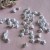 Factory Direct Sales Pure White Acrylic 12mm Flower Cream Beads DIY Children String Beads Decorations Material Accessories