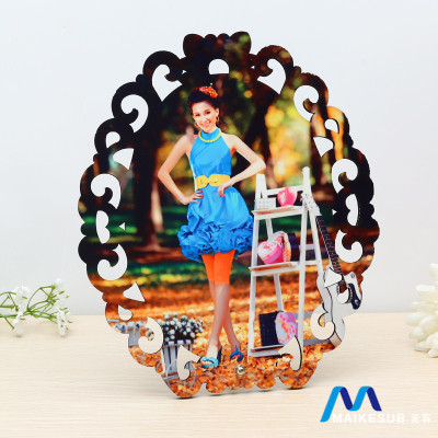 Exquisite retro boundless picture frame decoration creative personality gifts can be designed heat transfer printing home