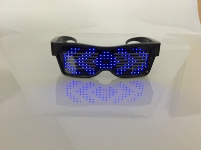 The new APP Bluetooth Light - Emitting glasses can Edit props in multiple languages and Patterns
