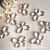 The Manufacturers Direct 30mm Transparent Acrylic butterfly Beads cut face white butterfly curtain door curtain fashion accessories