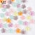 Factory Direct Sales Transparent Plating Color Love Flower Holder Rainbow Five Petal Flower Acrylic Handmade Earrings DIY Accessories