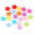 Factory Direct Frosted five-hole cut face receptor Tacle Transparent Colored Mosaic Tool Beaded Accessories, known as lily Flower Petal Flower