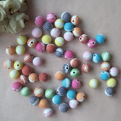 Manufacturing Direct Cartoon Washing Round Beads 10mm acrylic polymer beads children Beaded Educational Toy materials are added