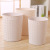 Rattan style living room plastic trash bin office wastebasket kitchen garbage bucket household garbage can