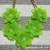 Matte enrolled petals acrylic 17 * 24 mm leaf translucent color hanging petals accessories wholesale