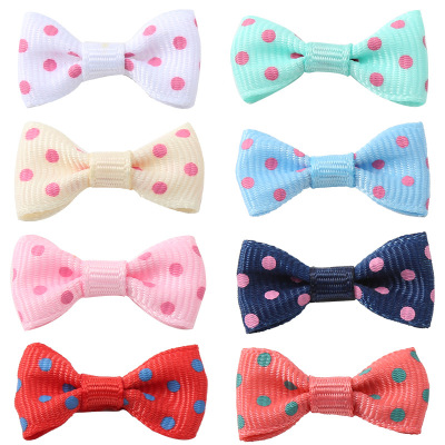 Cross-Border Hot Selling Bow Dots Jewelry Headdress Children's Ornaments New Handmade Polyester Belt Wholesale