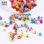 New DIY beads wholesale acrylic beads flat square English letter beads accessories wholesale