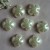 Factory Direct Sales Abs Four-Flap Middle Hole Imitation Pearl Large Leaf Flower-Shaped Retro Receptacle Japonica Rice White 36mm