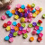 Manufacturing Direct 9mm color Acrylic Plum Beads straight Hole Flowers DIY Children's puzzle Beaded Accessories