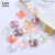 Bride ancient hairpin Accessories Manual materials small four petal flower support powder Pearl support manufacturers direct production wholesale