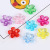 Factory Direct Sales Middle Hole Hairpin Hot Accessories Color Five-Petal Flower Transparent 8 Colors in Stock Wholesale Hair Ring Flower