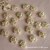 Dir Children Rubber band hair ring Accessories 16*19mm white bow with large hole Imitation pearl