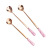 Japanese innovative rose flower scoop candy-colored ceramic handle coffee mixer scoop ice cream spoon manufacturers direct sale