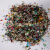 Nail sequins candy paper fragments fantasy color broken glass sticker candy jewelry paper white diamond lens gold powder