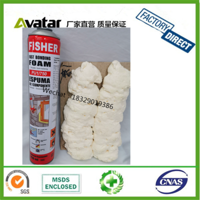 Cyclone Fisher VIRA AKFIX one component insulation fireproof expanding waterproof spray liquid fire rated pu foam