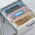 Wheat straw mesa plastic storage box cutlery storage box desktop drawer square asphalt finishing rack