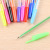 Manufacturers direct 10 color ball pen simple plastic cover insert transparent pen pen stationery supplies