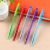 Press Plastic Ball-Pen Crystal Transparent Writing Stationery Red Blue Neutral Oil Pen Customizable Factory Wholesale