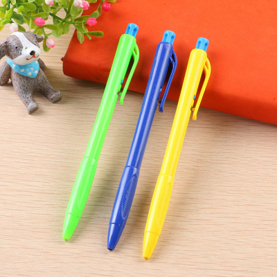 Office supplies innovative blue pen 0.7mm press ballpoint pen can be customized manufacturers direct sales
