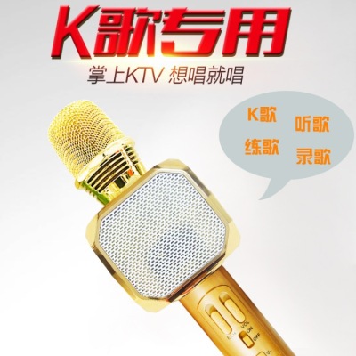 SD10L Microphone Karaoke Artifact Wireless Bluetooth speaker Home Singing microphone Speaker car Microphone