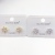 S925 silver needle  small earring copper plated genuine gold set 4A zircon simple fashion high quality jewelry