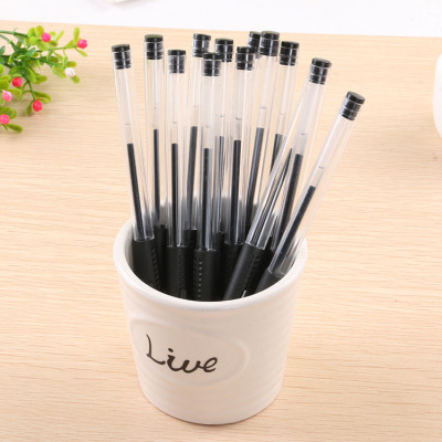 Bullet advertising neutral pen office stationery ink pen black signature pen can be customized logo manufacturers wholesale