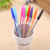 Manufacturers direct 10 color ball pen simple plastic cover insert transparent pen pen stationery supplies