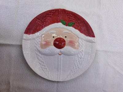 Ceramic Christmas Plate Christmas Product Fruit Plate