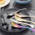 The Spoon Creative Fishtail Spoon Stainless Steel 304 Creative Titanium-Plated Gold Spoon Home Restaurant Bibimbap Spoon