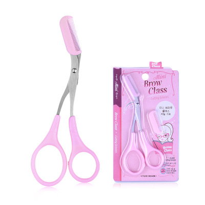 New Eyebrow Scissors with Comb Beauty Scissors Eyebrow Trimmer Eyebrow Scissors Comb Scissors Eye-Brow Knife