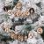 Christmas decoration 4-5cm perforated pine pieces garden bark pine pieces with hemp rope perforated pine pieces
