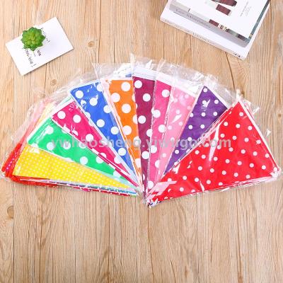 Polka dot paper pennant children's birthday party party decorations decorations adult girls room dress up