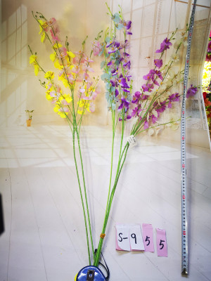Factory direct sales of a single dance orchid imitation flowers artificial flowers